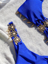Load image into Gallery viewer, Bombshell Bralette Bikini Set - Bleeding Sapphire
