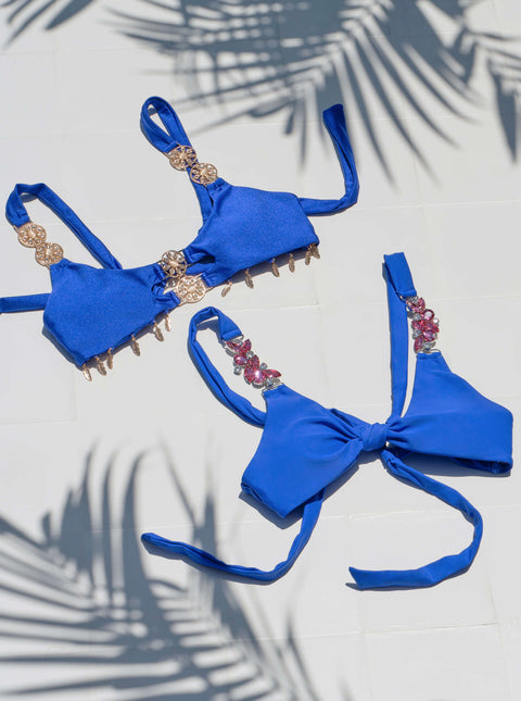 Zhara Triangle Bikini Set - Bleeding Sapphire