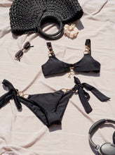 Load image into Gallery viewer, Infatuation Tie-Side Bottom - Caviar
