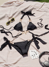 Load image into Gallery viewer, Infatuation Tie-Side Bottom - Caviar
