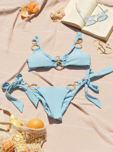 Riri Bralette Bikini Set - Something Blue