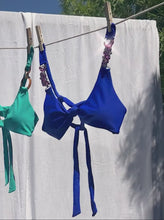 Load and play video in Gallery viewer, Zhara Triangle Top - Bleeding Sapphire
