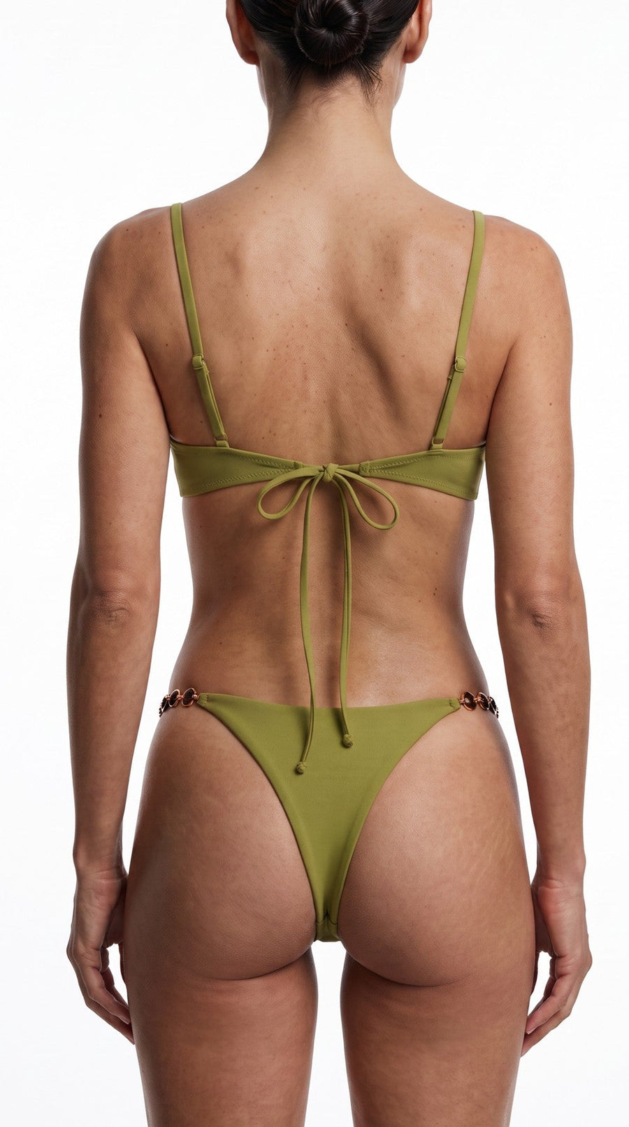 Sienna Brazilian Bikini Bottom — Martini Olive