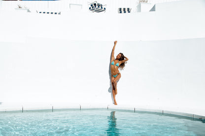 Tulum Caribbean Mist Triangle Top & Brazilian Lifestyle Poolside - Caribbean Mist
